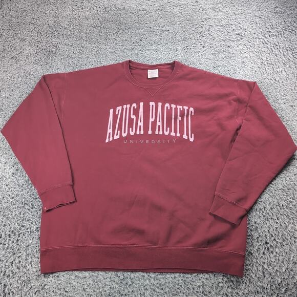 Azuza Pacific Sweater Men Extra Large Logo Graphic Pullover Sweatshirt College - Picture 1 of 6